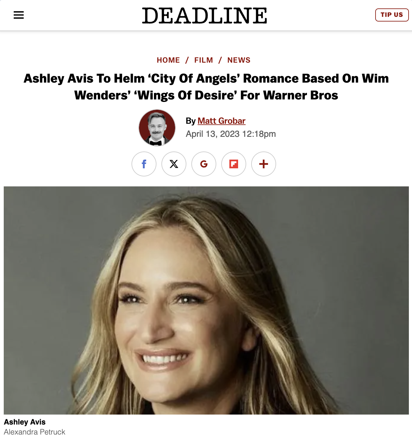 Deadline announces City of Angels